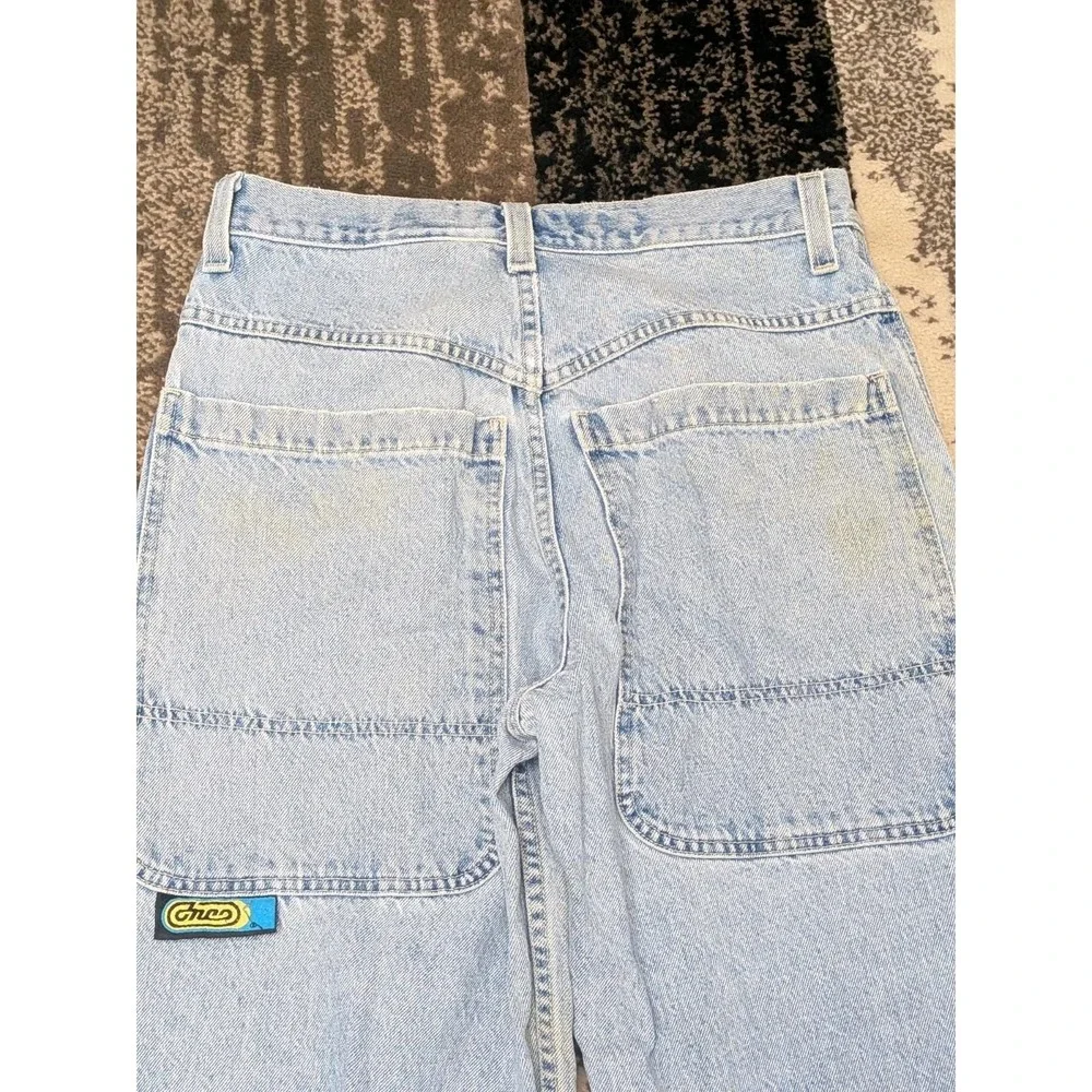 Vintage 90s JNCO Player 170 Jeans USA 33x30 Fit 32x28 Baggy Wide Leg Distressed